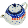 Polish Pottery Tea or Coffee Pot 3&frac12; cups Classic Americana