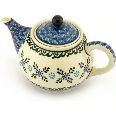 Polish Pottery Tea or Coffee Pot 3&frac12; cups