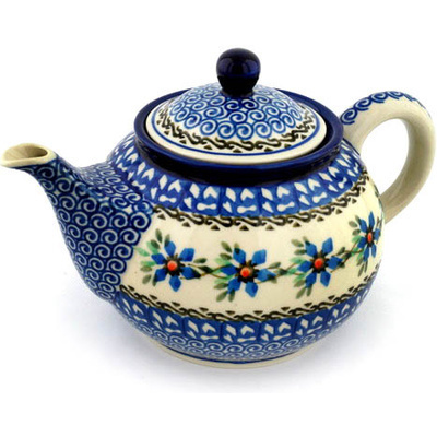 Polish Pottery Tea or Coffee Pot 3&frac12; cups Shady Spring