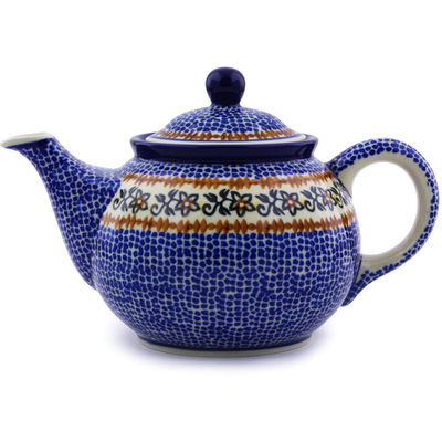 Polish Pottery Tea or Coffee Pot 3&frac12; cups Southern Trail
