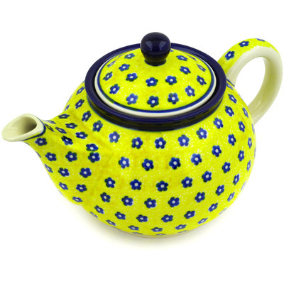 Polish Pottery Tea or Coffee Pot 3&frac12; cups Sunshine