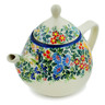 Polish Pottery Tea or Coffee Pot 39 oz New Life UNIKAT