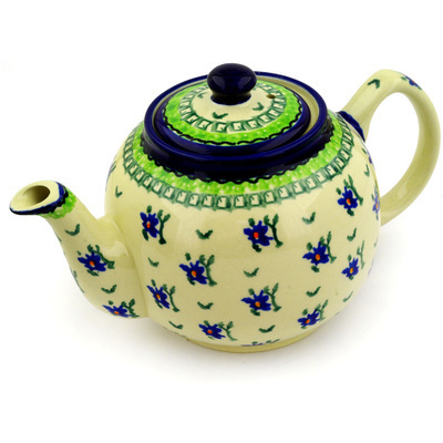 Polish Pottery Tea or Coffee Pot 4 Cup English Tea