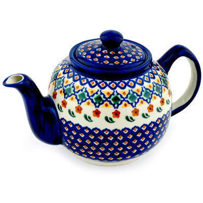Polish Pottery Tea or Coffee Pot 4 Cup Octoberfest
