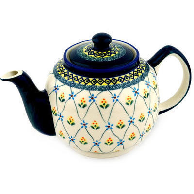 Polish Pottery Tea or Coffee Pot 4 Cup Princess Royal