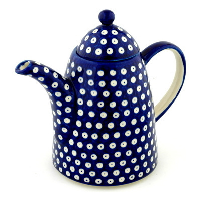 Polish Pottery Tea or Coffee Pot 40 oz