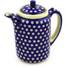 Polish Pottery Tea or Coffee Pot 42 oz Blue Eyes