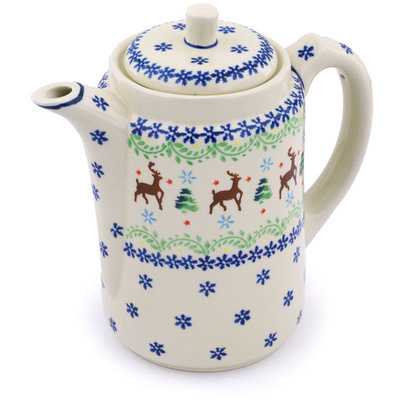 Polish Pottery Tea or Coffee Pot 42 oz
