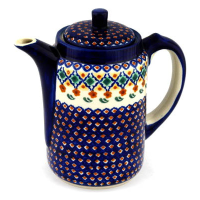 Polish Pottery Tea or Coffee Pot 42 oz Octoberfest