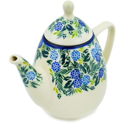 Polish Pottery Tea or Coffee Pot 42 oz Thistle