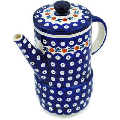 Polish Pottery Tea or Coffee Pot 49 oz Mosquito