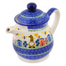 Polish Pottery Tea or Coffee Pot 5 cups Beekeeper Gnome UNIKAT