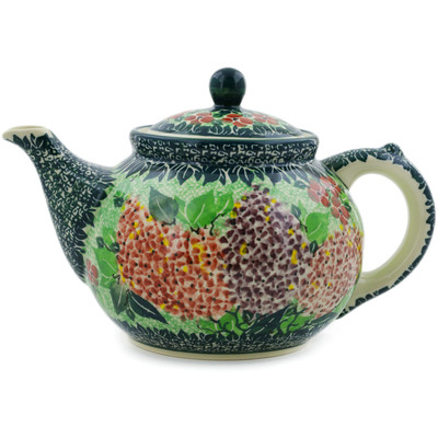 Polish Pottery Tea or Coffee Pot 5 cups Berry Beautiful UNIKAT