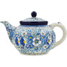 Polish Pottery Tea or Coffee Pot 5 cups Blissful Beauty UNIKAT