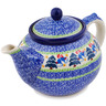 Polish Pottery Tea or Coffee Pot 5 cups Christmas Bells Ring