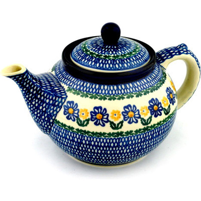 Polish Pottery Tea or Coffee Pot 5 cups Garden Seeds