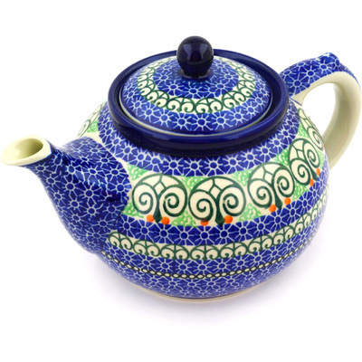 Polish Pottery Tea or Coffee Pot 5 cups Life&#039;s A Hoot