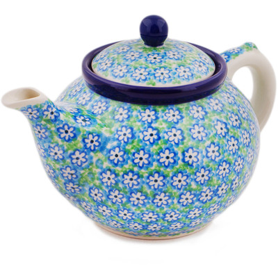 Polish Pottery Tea or Coffee Pot 5 cups Lily Lovely