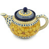 Polish Pottery Tea or Coffee Pot 5 cups Marigold Dreams UNIKAT