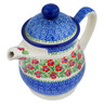 Polish Pottery Tea or Coffee Pot 5 cups Midsummer Bloom