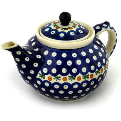 Polish Pottery Tea or Coffee Pot 5 cups Mosquito