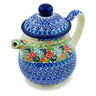 Polish Pottery Tea or Coffee Pot 5 cups Rose Garden UNIKAT