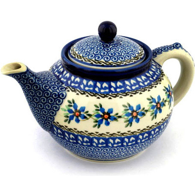 Polish Pottery Tea or Coffee Pot 5 cups Shady Spring
