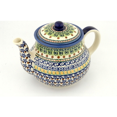Polish Pottery Tea or Coffee Pot 51 oz