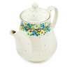 Polish Pottery Tea or Coffee Pot 51 oz Sweet Blooms UNIKAT