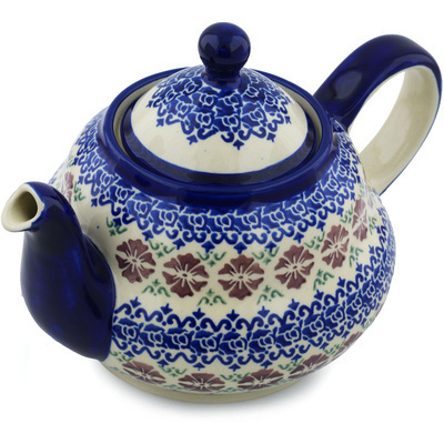 Polish Pottery Tea or Coffee Pot 52 oz Wayside Inn
