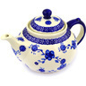Polish Pottery Tea or Coffee Pot 6 Cup Delicate Poppy