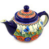 Polish Pottery Tea or Coffee Pot 6 Cup Spring Splendor UNIKAT