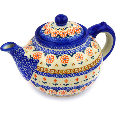 Polish Pottery Tea or Coffee Pot 6 cups Amarillo