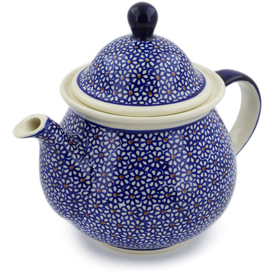 Polish Pottery Tea or Coffee Pot 6 cups Daisy Dreams