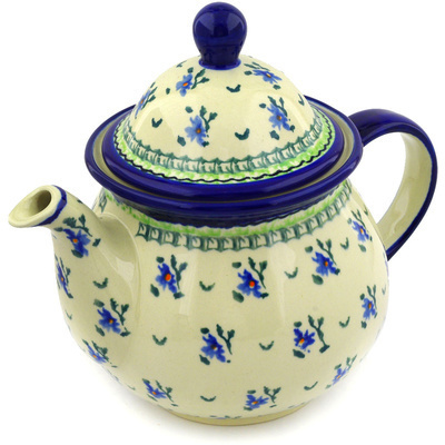 Polish Pottery Tea or Coffee Pot 6 cups English Tea
