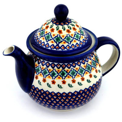 Polish Pottery Tea or Coffee Pot 6 cups Octoberfest