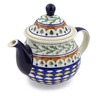 Polish Pottery Tea or Coffee Pot 6 cups Pine Boughs