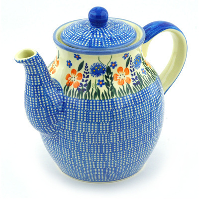 Polish Pottery Tea or Coffee Pot 61 oz