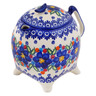 Polish Pottery Tea or Coffee Pot 62 oz Lightbug Garden UNIKAT