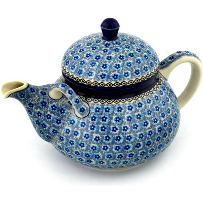 Polish Pottery Tea or Coffee Pot 68 oz Abra Cadabra