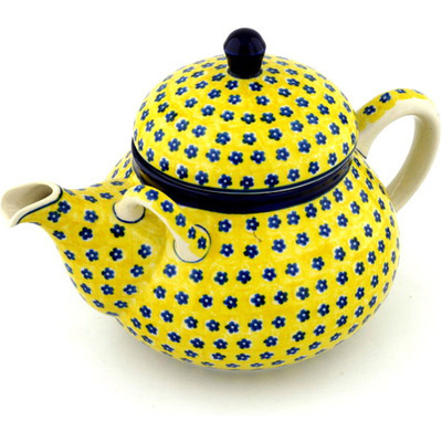 Polish Pottery Tea or Coffee Pot 68 oz Sunshine