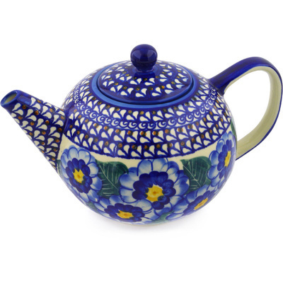 Polish Pottery Tea or Coffee Pot 68 oz UNIKAT