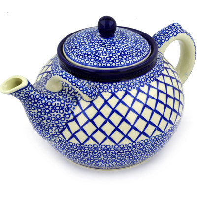 Polish Pottery Tea or Coffee Pot 7 cups Chantilly