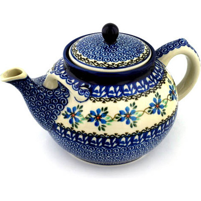 Polish Pottery Tea or Coffee Pot 7 cups Shady Spring