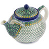 Polish Pottery Tea or Coffee Pot 7 cups Tranquility UNIKAT