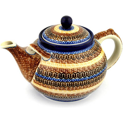Polish Pottery Tea or Coffee Pot 84 oz Benghal