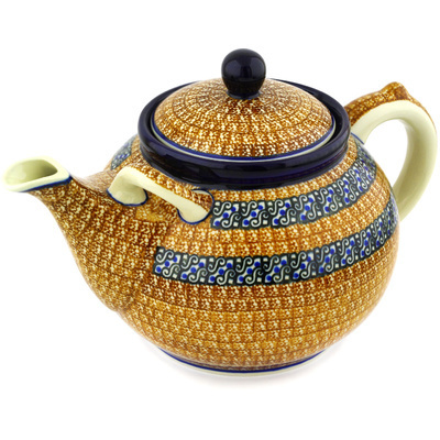 Polish Pottery Tea or Coffee Pot 84 oz Hearth And Plow