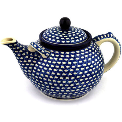 Polish Pottery Tea or Coffee Pot 84 oz Stepping Stones