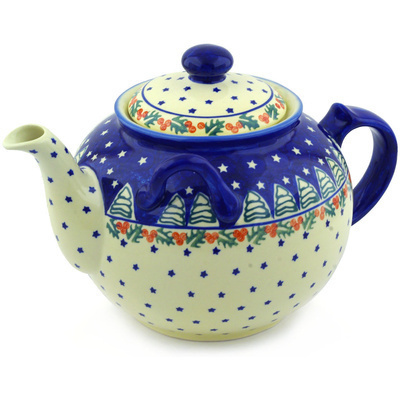 Polish Pottery Tea or Coffee Pot 98 oz