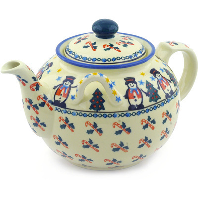Polish Pottery Tea or Coffee Pot 98 oz
